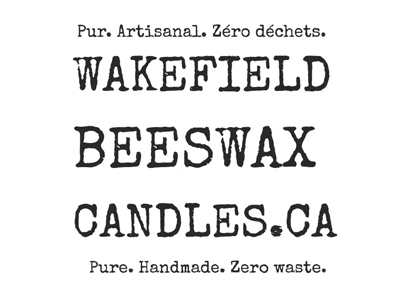 Bougies en cire d'abeille Wakefield